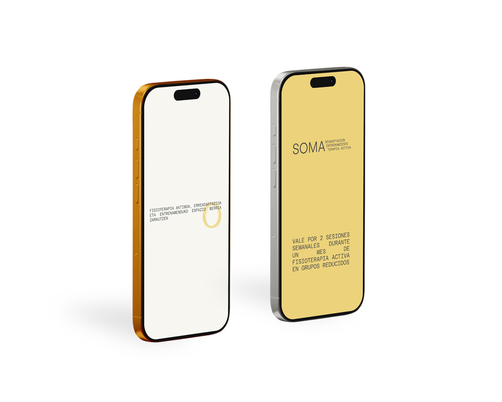 Free Two Standing iPhone 16 Pro Mockups